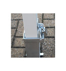 Slate Gray Heavy Duty Removable Security Post with Padlock & 3 Keys