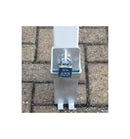 Light Slate Gray Heavy Duty Removable Security Post with Padlock & 3 Keys