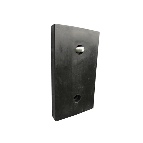 Dark Slate Gray Standard Rubber Dock Bumper with Fixings – Heavy-Duty Impact Protection for Loading Bays