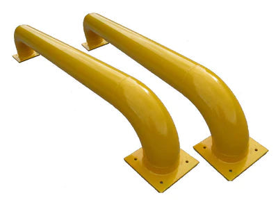 Dark Goldenrod Straight Wheel Guides Pair with Fixings