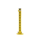 Goldenrod Reserved Fold-Down Parking Post – Integral Lock, Keyed-Alike Option, Bolt-Down Base