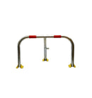 Gray Fold Down Galvanised With Red Band Parking Post Hoop & Integral Lock