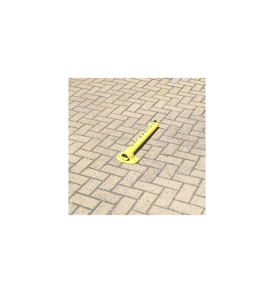 Light Gray Reserved Fold Down Parking Post