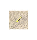 Light Gray Reserved Fold-Down Parking Post – Integral Lock, Keyed-Alike Option, Bolt-Down Base