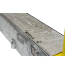 Dark Gray Fold Away (Coffin) Bollard Post – Black Powder-Coated Retractable Security Post with Reflective White Band | Flush-Fitting Lockable Driveway Bollard