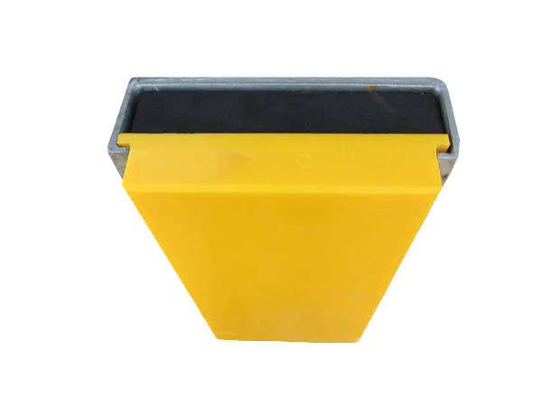 Goldenrod Rubber & Steel Dock Bumper with Fixings 465 x 275 x 110mm