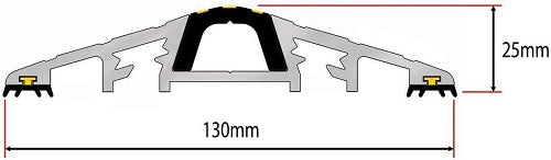 25mm Aluminium Door Threshold Seal Kit