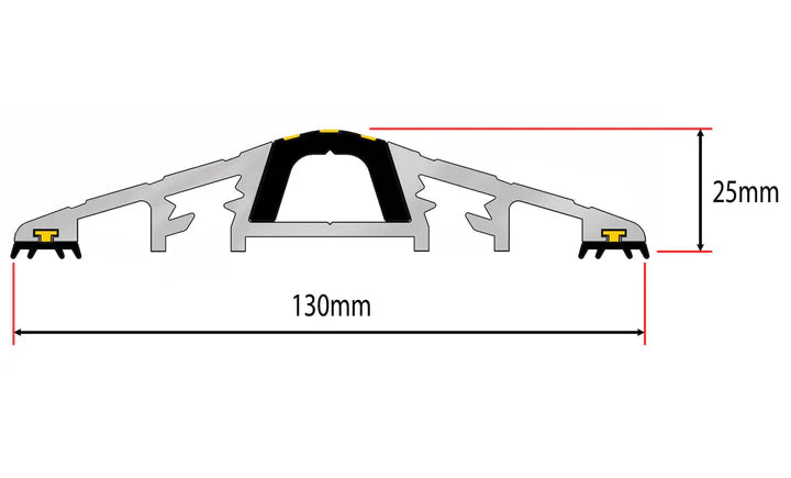 25mm Aluminium Door Threshold Seal Kit