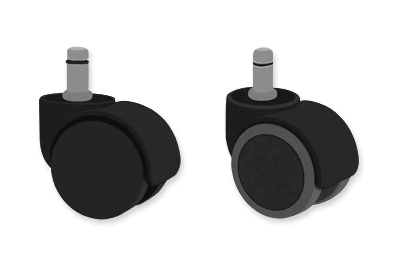 Dark Slate Gray 50mm Standard Office Chair Castors - 50Kg Load Capacity