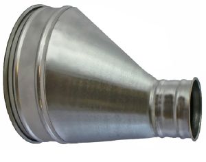 Dim Gray Flatback Clip Reducer 125mm